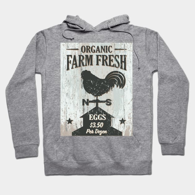 Vintage Farm Market Sign #3 Hoodie by SWON Design